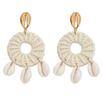 Puka Shell Cowrie Statement Dangle EarringsEarringsEH1722