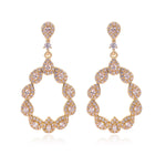 Stunning Fashion Colorful Crystal Drop Flash EarringsEarringsGOLD