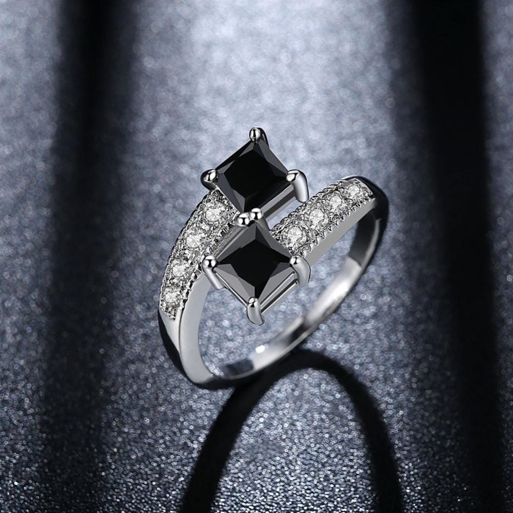 Classic Black Onyx Square Ring – AtPerry's Healing Crystals