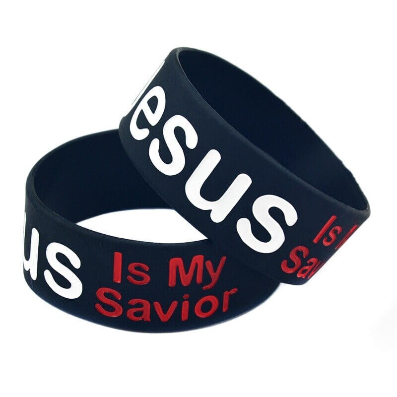 WWJD Fashion Jesus is My Savior Silicone BraceletBracelet