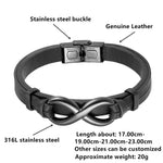 Infinity Logo Leather BraceletBracelet