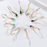 Natural Turquoise Handmade Gemstone Dangle Earrings - 925 Sterling SilverEarrings