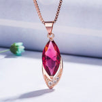 Fine Creative Ruby Necklace - 925 Sterling SilverNecklaceGOLD45cm