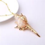 Boho Shell Necklace Sea Shell Chain Pendant NecklaceNecklace