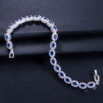 Blue Topaz Splendid Bracelet - 925 Sterling SilverBracelet