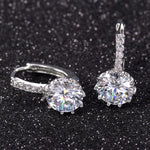 Luxury Flower Charm Assorted Crystals Ear Stud EarringsEarrings