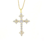 WWJD Gorgeous Full Brilliant Cross NecklaceNecklace