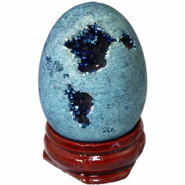 Titanium Coated GeodeRaw StoneTurquoise Egg