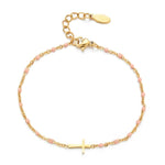 Boho Thin Style WWJD Fashion Chain BraceletBraceletpink