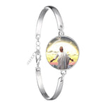 Our Lady of Guadalupe WWJD Glass Dome BraceletBracelet14