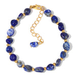 Natural Tiger Eye Stone Irregular Chip BraceletBraceletLapis Lazuli