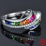 Fashion Charm Crystal Zircon Ring - 925 Sterling SilverRing6