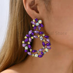 Party Oversize Colorful Luxury Crystal Dangle EarringsEarrings