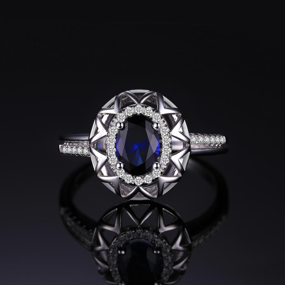 Fashion Statement Created Sapphire Ring - 925 Sterling SilverRing