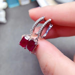 Classy Gorgeous Ruby Earrings - 925 Sterling SilverEarrings