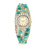 Fashion Gemstone Bracelet WatchWatchBlue