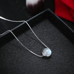 Lovely Feather Moonstone NecklaceNecklace