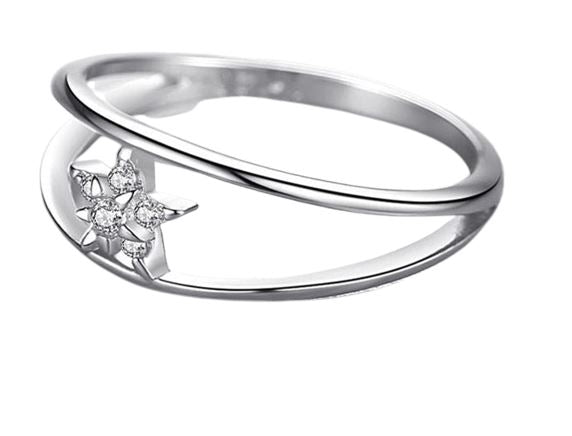 Intertwined Stars Silver RingRing