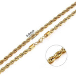 Rope Stainless Steel Chain NecklaceChain