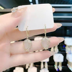 Luxury Opal Flower Versatile Crystal EarringsEarrings