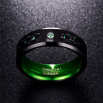 Green Titanium Color Carbon Fiber RingRing