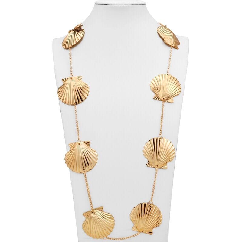 Elegant Natural Summer Beach Shell Choker NecklaceNecklace