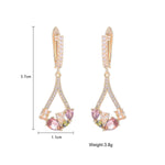 Compact And Exquisite Drop-Shaped Crystal EarringsEarrings