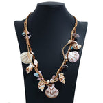 Bohemian Puka Seashells Beach NecklaceNecklace