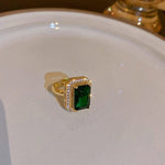 Elegant Bridal Jewelry Emerald Jewelry SetJewelry Set3