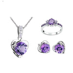 Amethyst Set - Necklace, Ring & EarringsNecklace6