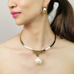 Elegant Simple Water-wave Pearl NecklaceNecklace