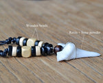 Surfer Handmade Shark Teeth Pendant Puka Shell NecklaceNecklace