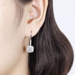 Dazzling Elegant Diamond Drop Earrings - 925 Sterling SilverEarrings