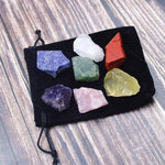 Seven Chakra Natural Raw Crystal Stone SetRaw Stone