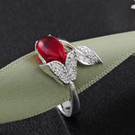 Luxury Ruby Ring - 925 Sterling SilverRing