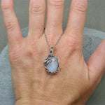 Mystery Fairy Leaf Moonstone NecklaceNecklace