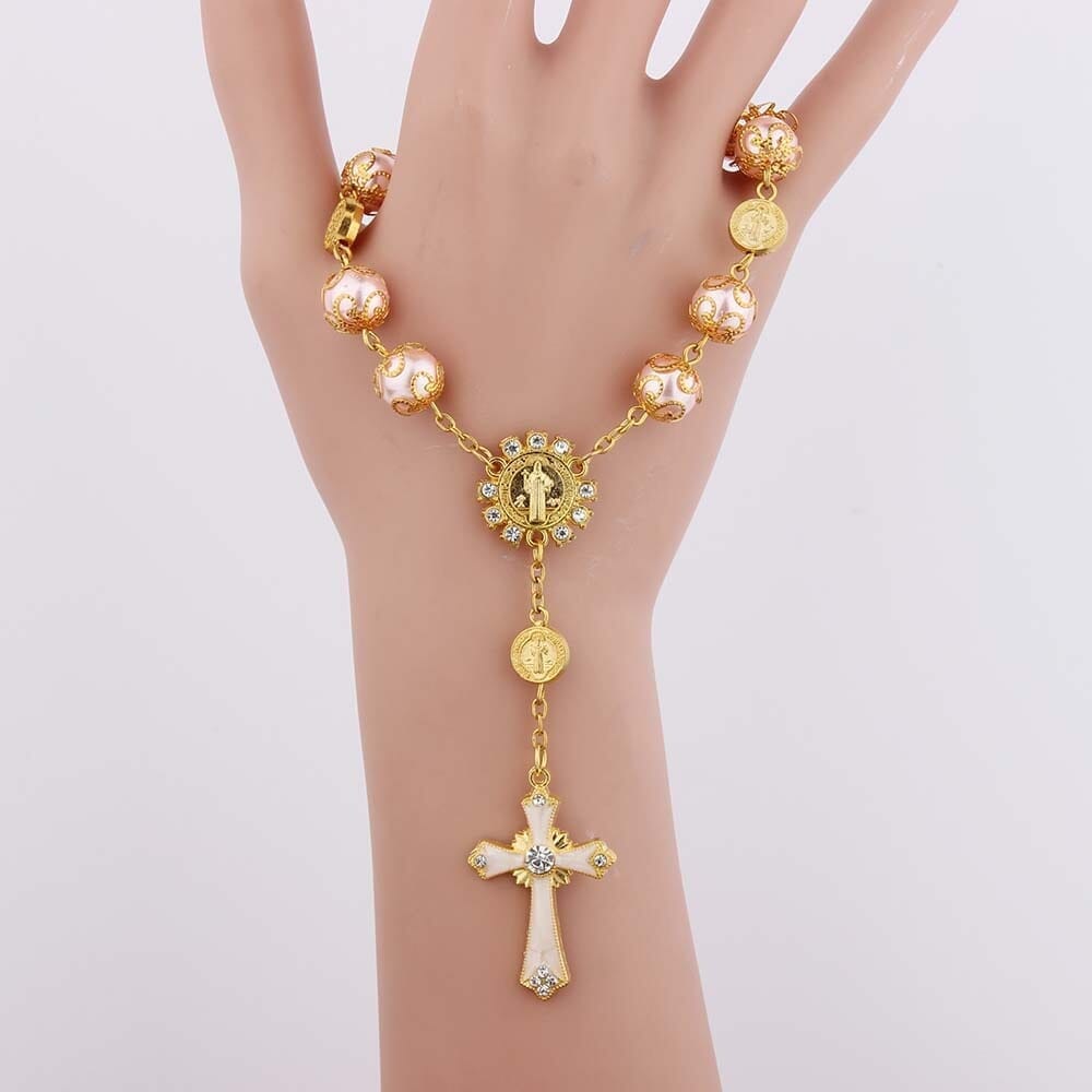 WWJD Rosary Centerpiece BraceletBracelet