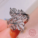 Princess Feather Design Ring - 925 Sterling SilverRing