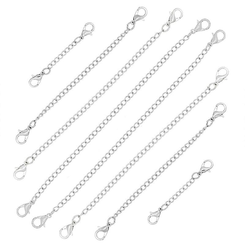 5pcs Stainless Steel Necklace/Bracelet ExtenderExtenderSilver75mm