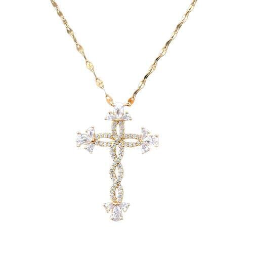 WWJD Fashion Classic Cross Stainless Steel NecklaceNecklace