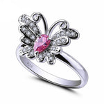 Butterfly Marquise Mystic Topaz & Amethyst RingRing6Pink White