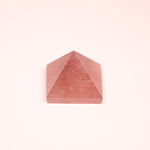 Natural Pyramid GemstonesRaw StoneStrawberry crystal