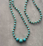 Classic Turquoises Stones Beaded Elastic Strands NecklaceNecklace