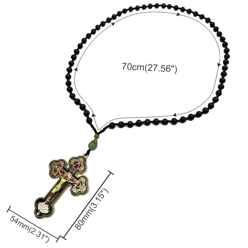 Crucifix Wood Cross WWJD NecklaceNecklace