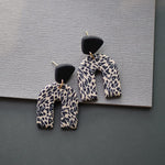 Leopard Pattern Multi Shapes Trendy Polymer Clay EarringsEarrings