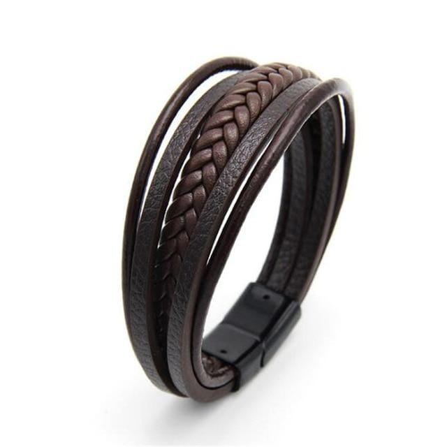 Trendy Genuine Leather Bracelets for MenBraceletStyle 6
