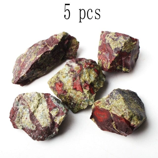 2pcs or More Irregular Shape Dragon Bloodstone CrystalsHealing Crystal5Pcs