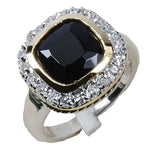 Elegant Black Onyx Ring - 925 Sterling Silver