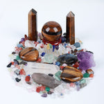 Natural Crystal Point Healing Stones, Wand and Chakra Stone Collection BoxRaw Stone