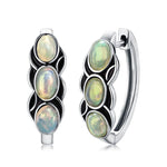 Ethiopian (Welo) Opal Earrings - 925 Sterling Silver for WomenEarrings